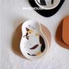 Японский милый котенок Суши Соевый соус Тарелка Закуски Приправа Тарелка Керамическая маленькая тарелка Кухонные принадлежности Животное Керамическая посуда
