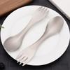 Camping Cutlery for Backpacking, Hikings Outdoor Titanium Spork Camping Utensils