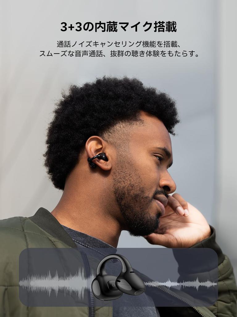 Edifier LolliClip Наушники с открытым ухом Беспроводные наушники Bluetooth с шумоподавлением Высокое разрешение Не блокирует уши Спящий телефон с микрофоном