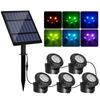 Солнечные погружные RGB-светильники для пруда