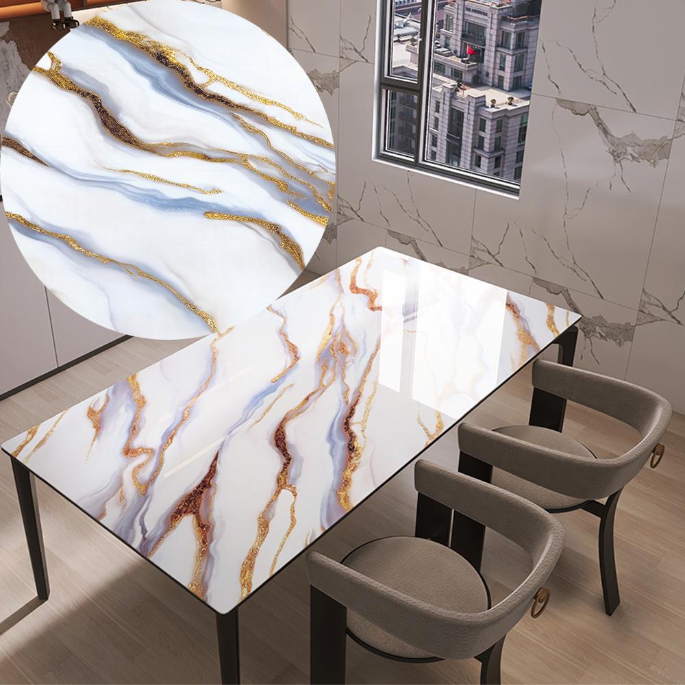 Самоклеящаяся имитация керамической плитки, имитация мрамора, санитарная, кухонная, настенная декорация, водонепроницаемые и влагостойкие наклейки