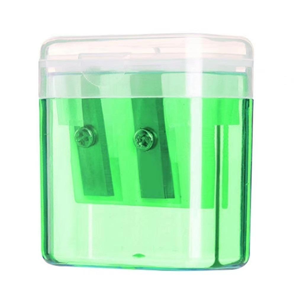 Dual Holes Pen Sharpener With Lid Pencil Sharpening Tool New Pencil Sharpeners  Student Stationery