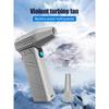 1PC Turbojet Fan Brushless Motor Handheld Duct Fan 52M/S Portable C-type Charging with Power Display Vent