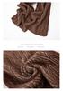 Autumn & Winter 100% Pure Cashmere Hollow Knit Jacquard Color Block Neck Gaiter Scarf