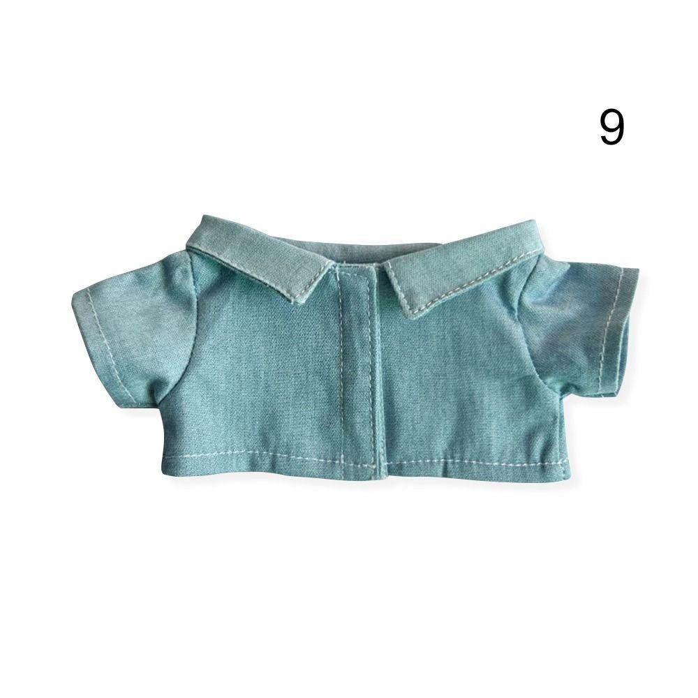 Детские игрушечные топы для 10-сантиметровых кукол Ручная работа Рубашка для 10-сантиметровых кукол Рубашка для мягкой куклы Милая одежда