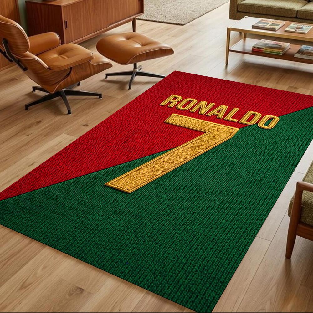Cristiano Ronaldo Floor Rug Office Rug Design for Study room Entryway Living Rooms Kitchen Anti-slip Rug Decorate Offices Gift for Festivals