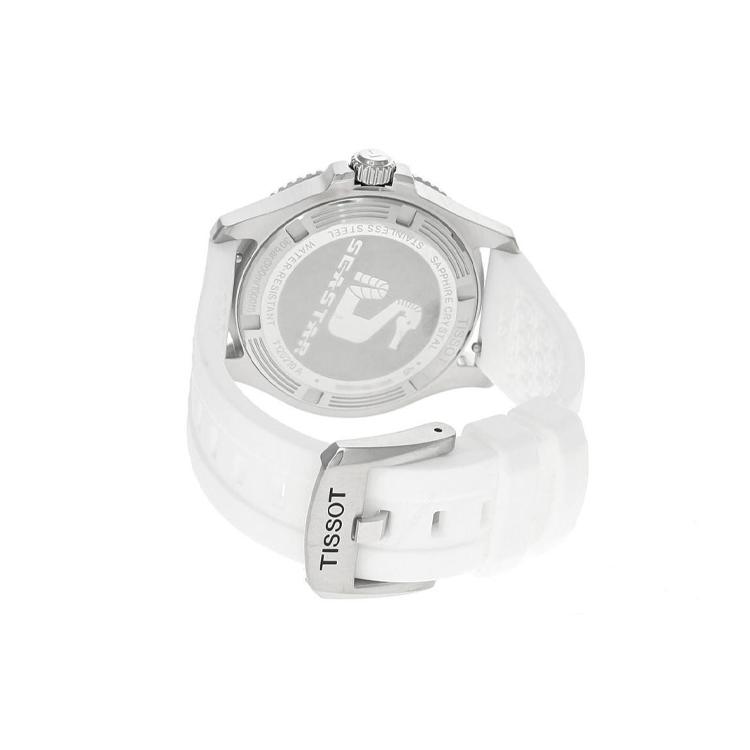 Tissot Коллекция Звезда Моря Кварцевый Механизм Водонепроницаемость 300 метров Женские Часы Белый Циферблат T120.210.17.116.00
