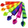 2pc Rainbow Silicone Ice Tube Mold Push Up Frozen Stick Cream PopYogurt Jelly Lolly Maker Mould Popsicle Moulds   Scoop
