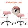 Height Adjustable Roll Stool 49 61 Cm Work Stool 360 Degree Rotatable Stool Office Stool For Office Salon Massage Spa Pink