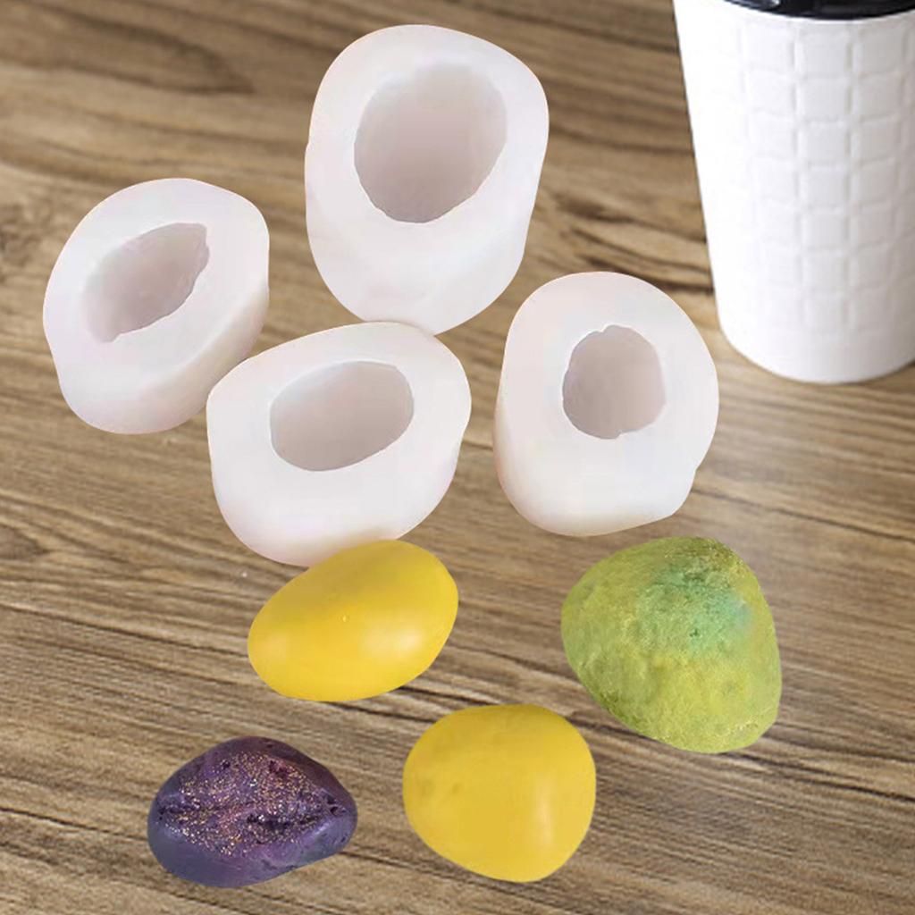 Irregular Candle Making Silicone Mold Unique Stone Shape Mold for DIY Handmade Scented Candle Soaps Clay Plaster Mould