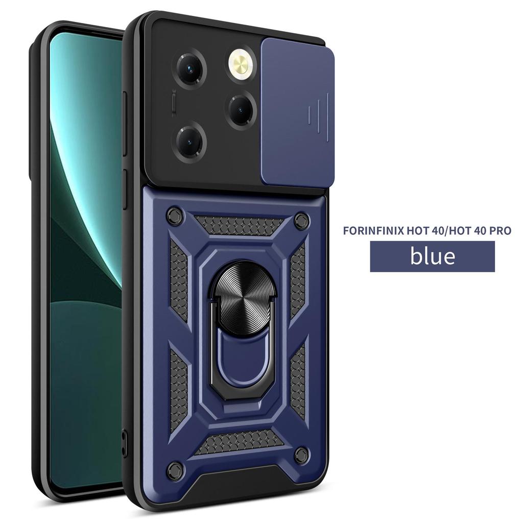 Infinix Hot 50 Pro & Spark Go 2024 Full-Coverage Anti-Drop Push-Window Phone Case