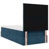 Ottoman Bed with Mattress Dark Blue 80x200 cm Velvet