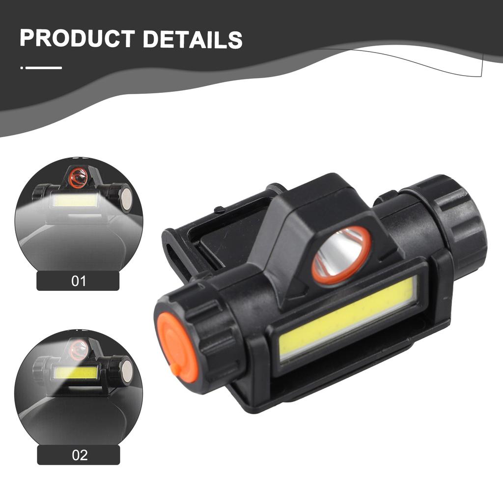 Двойной фонарь для сварочного шлема с зарядкой через USB для использования на открытом воздухе