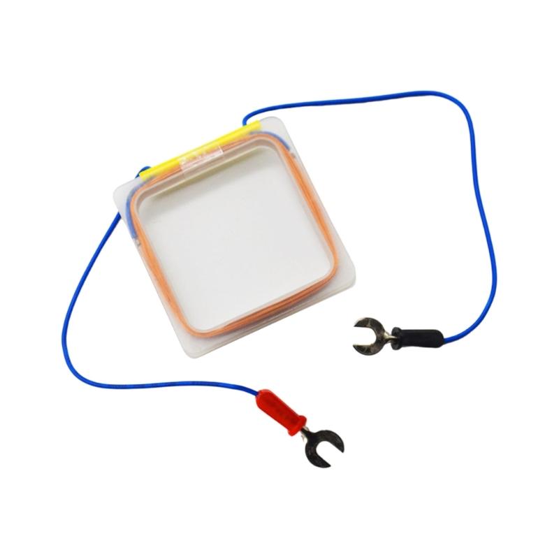 Электромагнитная медная катушка квадратной формы, катушка из провода, демонстрационные материалы по электромагнетизму, учебное пособие по физике для лаборатории