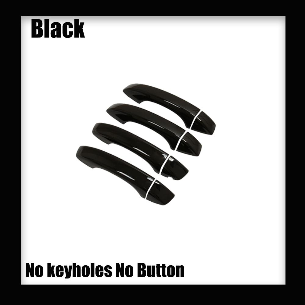 Car Door Handle Cover for MG HS MGHS EHS PHEV 2018~2024 2019 Carbon Fiber Black Chrome Sticker Trim Scratch Decor AccessoriesWW3