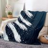 1pc Cozy Starry Sky Themed Flannel Blanket - Soft, Breathable  Polyester, High-Definition Digital Print, All-Season Comfort