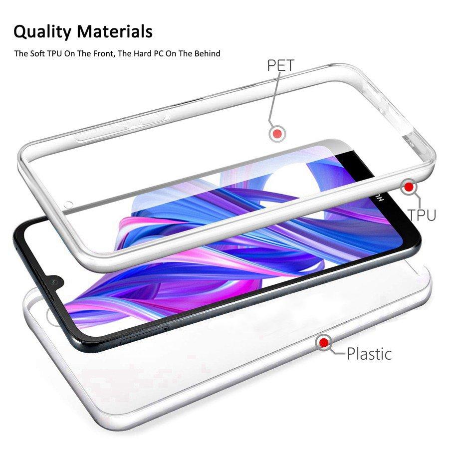 Защитный чехол на 360 градусов для Huawei Honor 9X 9C 8X 10i 8A 10 20 Lite P20 P30 P40 Y6 Y9S P Smart Pro Nova 7i 5T, двухсторонний прозрачный чехол