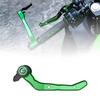 HENGTUAUTO Защита рычага мотоцикла, Защита руля мотоцикла, Зеленый алюминиевый протектор руля сцепления и тормоза подходит для Ninja 400 [Параллельный импорт