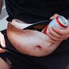 Waist Pack Realistic Looking Large Capacity Oxford Cloth 3D Artificial Dad Beer Belly Fanny Bag for Travel