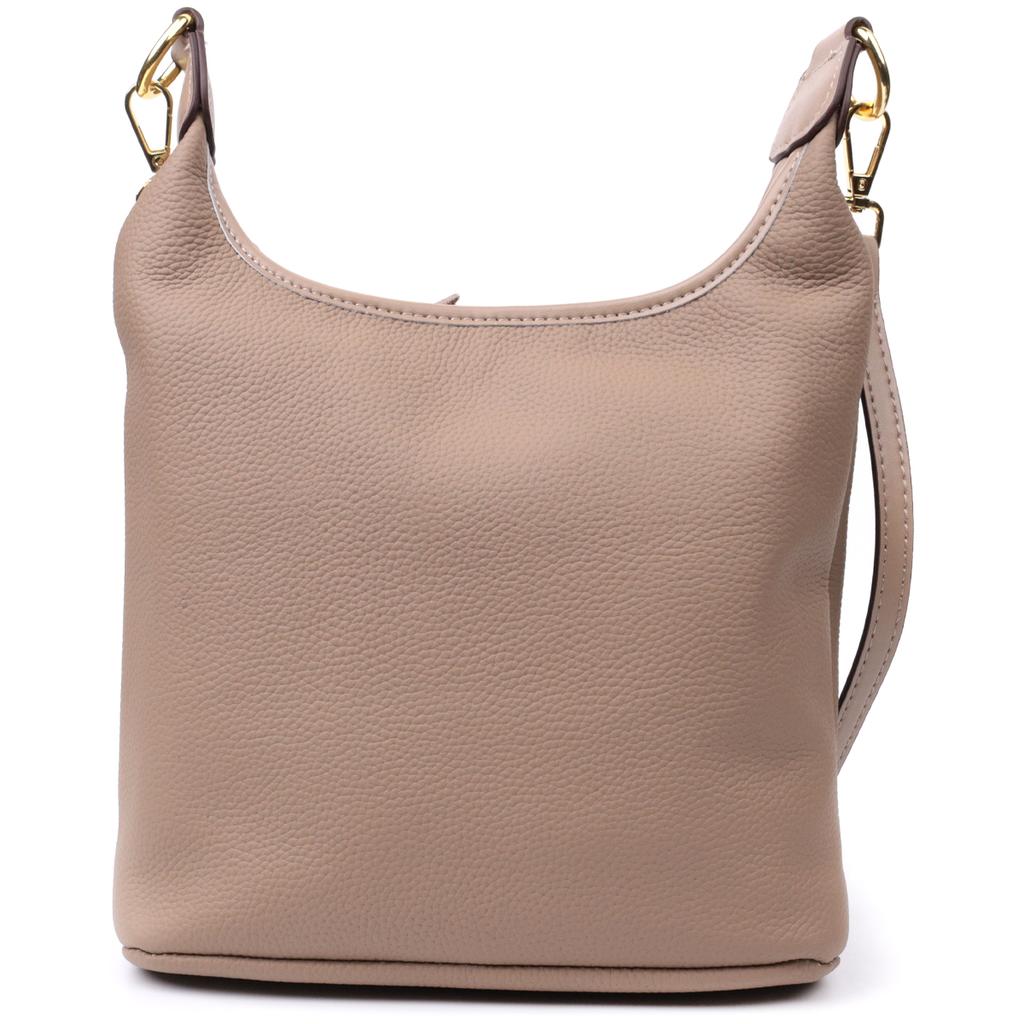 Women's Shoulder Bag Made of Genuine Leather Vintage 22629 Beige