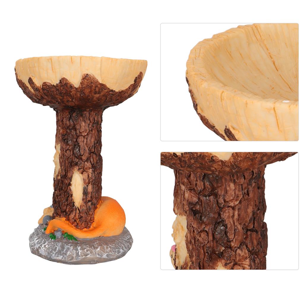 Статуя для ванны с изображением кошки и птицы, прочная полимерная чаша для ванны с птицами, изысканная декоративная статуя кормления птиц для двора, балкона