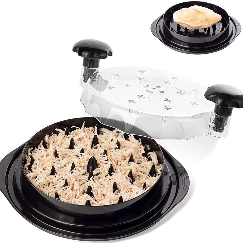 Meat Grinder Chicken Breast Shredder Twist Tool With Lid Cleaning Brush Anti Slip Ergonomic Handle Multifunctional Kitchen Tool