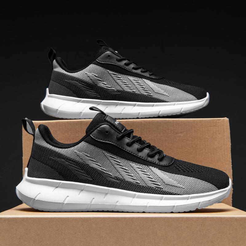 Спортивная обувь Производство 2024 Новые спортивные кроссовки для бега Flying Mesh Thin Mesh Casual Sneaker Shoes