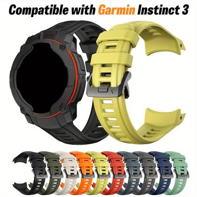 Силиконовый ремешок для Garmin Instinct 3 AMOLED 45/50 мм, спортивный, дышащий, разноцветный, незаменимый для активного отдыха, бега, для мужчин и женщин