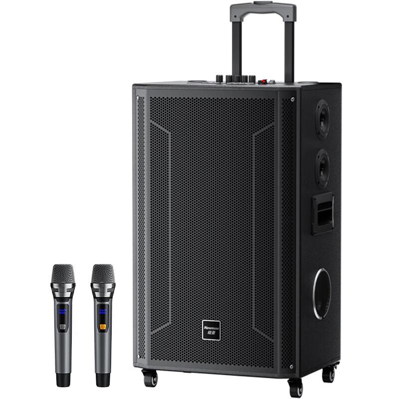 Портативная Bluetooth-колонка для караоке Newman N539 15 дюймов, штекер CN (адаптер в комплекте)