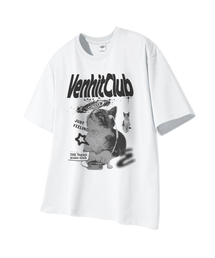VENHIT Cat Cosmos Cool Cotton Short Sleeve Tee (Type A)