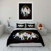 Musical Band Silhouette Design Bedding Duvet Cover Set Duvet Cover Pillowcases  (1*Duvet Cover 2*Pillowcases, without duvet insert)