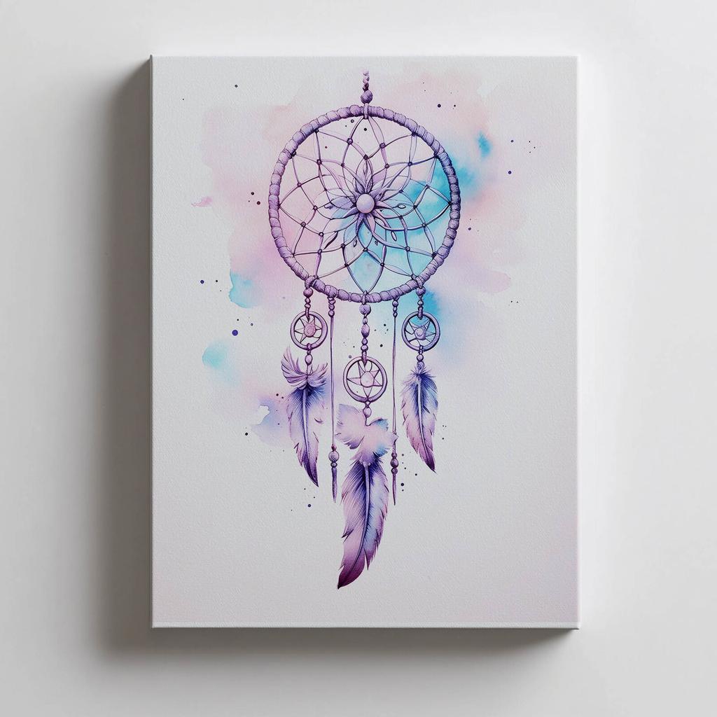 Łapacz Snów Łapacz Snów, 70X100 Cm, Rama Drewniana Ciemny Brąz, Papier Matowy 230 Gsm