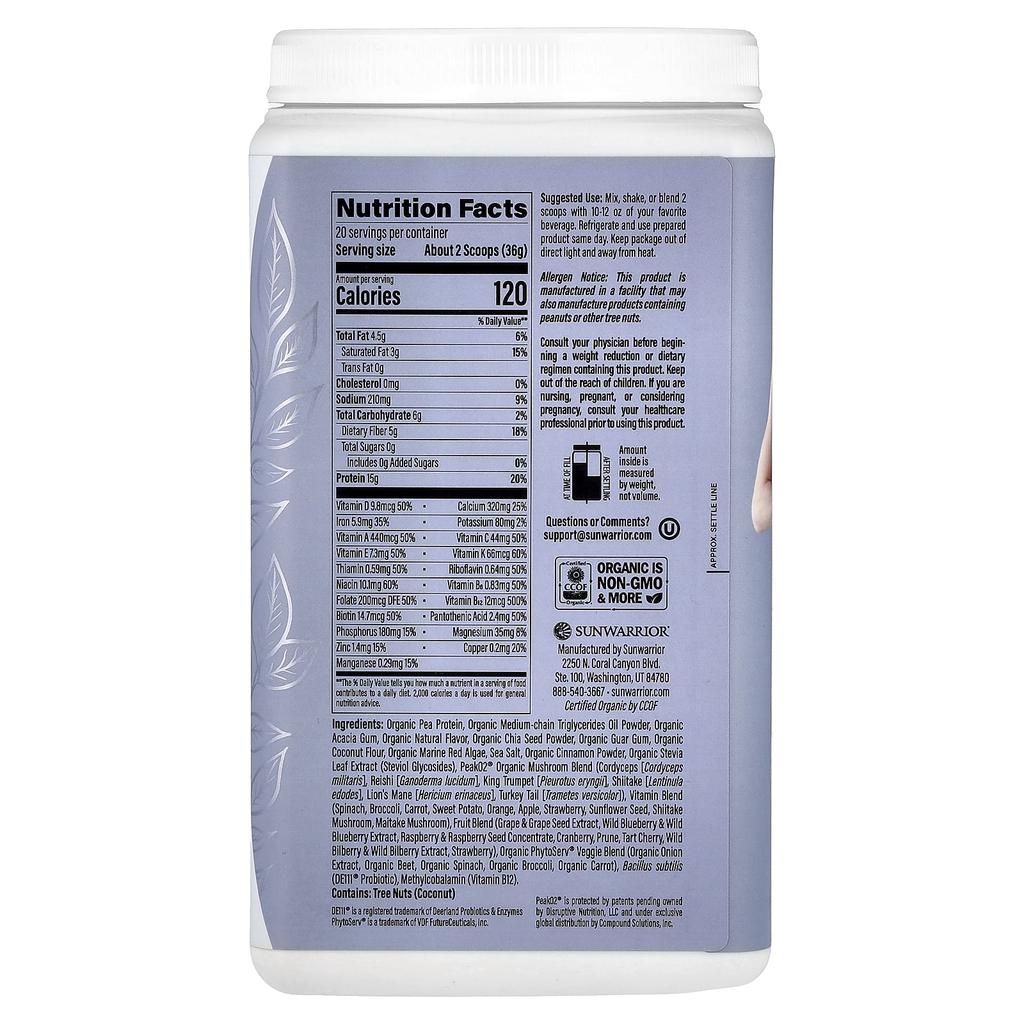 Lean Superfood Shake, Snickerdoodle, 720G (1.59Lb)