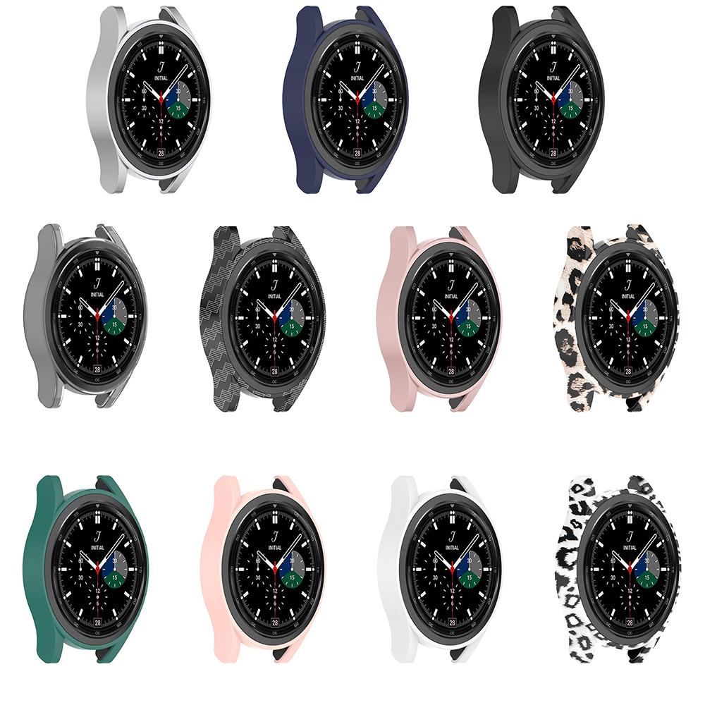 Полый защитный чехол из ПК для Samsung Galaxy Watch EF 40 мм, Galaxy Watch 4 40 мм, рамка, жесткая крышка, печать, защитные чехлы-накладки