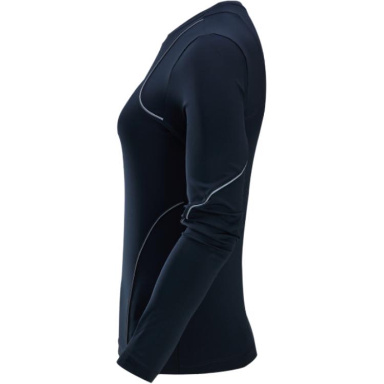 Nike Dri-Fit Running Division Повседневный Удобный Универсальный Топ Для Фитнеса С Длинным Рукавом Женские Топы Черный FV6419-010