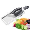 Handheld Vegetable Slicer Thickness Adjustable Blade Stainless Steel Non-slip Handle Fruits