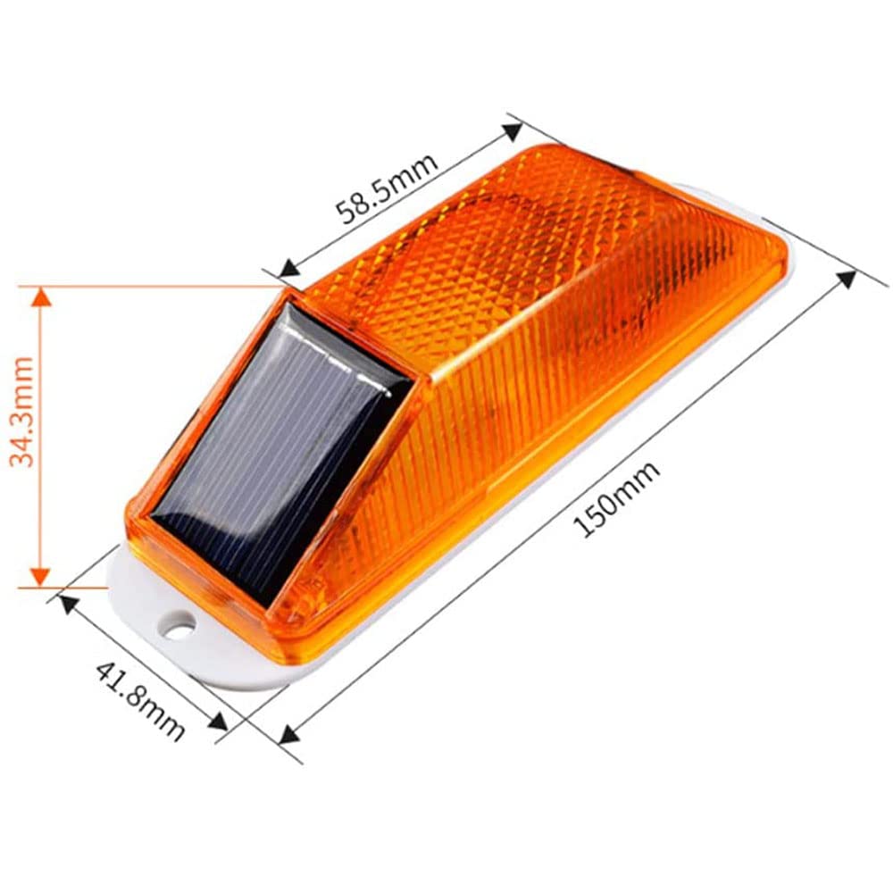 Aolyty Солнечный сигнальный фонарь, Светодиодный свет, Стробоскоп, Датчик освещенности, Автоматическое мигание, Вспышка, Ультраяркость,