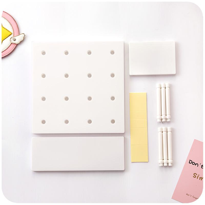 Монтажная настенная доска с отверстиями, настенная полка, вешалка для перфорации, книжная полка, полки для дисплея, подставка, стол для спальни, настенный держатель для хранения