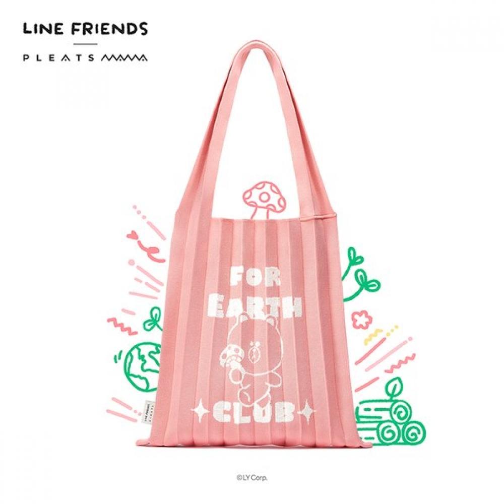 Pleatsmama Shoulder Bag Peach Pouch