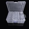 15-Grid Transparent Plastic Box for Beads, Nail Art, & Jewelry - Portable Multi-Functional Storage Box