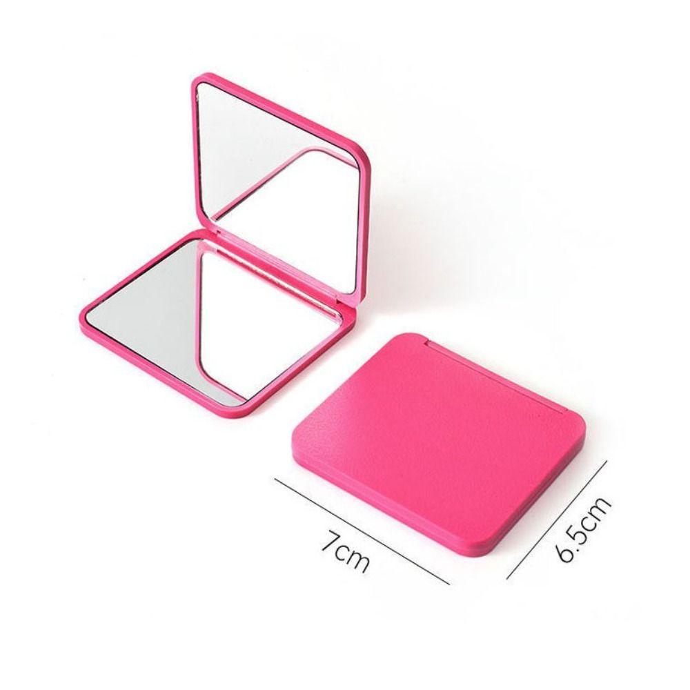High Definition Portable Folding Mirror Square Desktop Decorative Mirror  Girl Lady