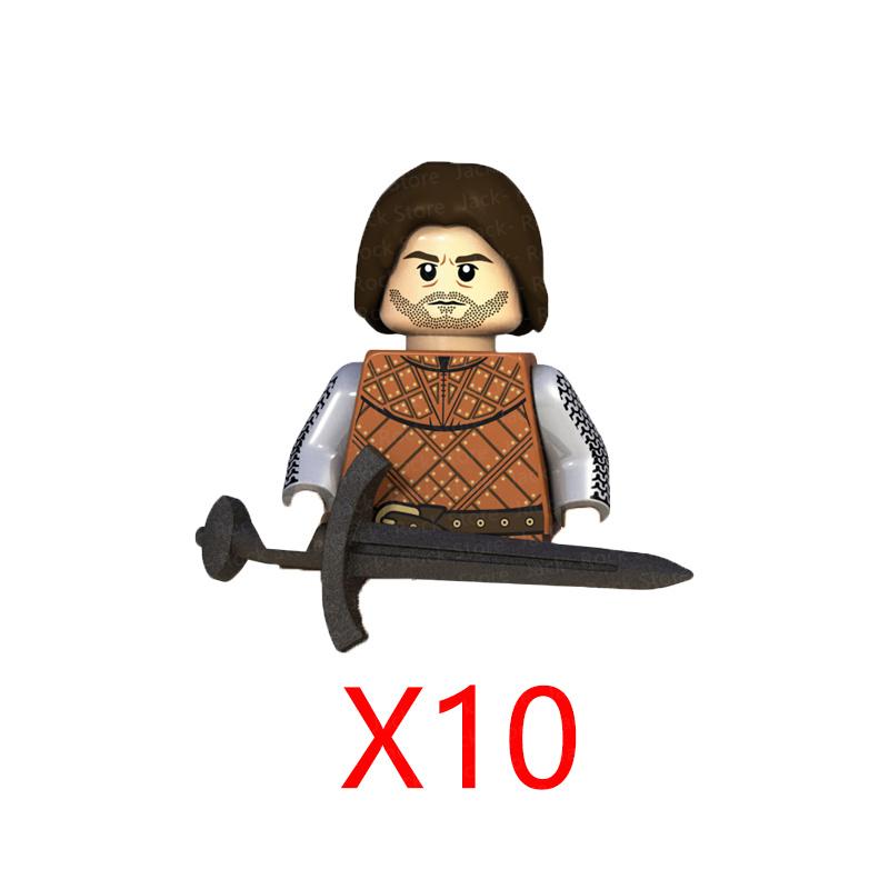 Военные Строительные Блоки Фигурки Солдат Подарки Игрушки Серия Кино Фантастика Средневековый Рыцарь Легион Оружие Щит Флаг MOC