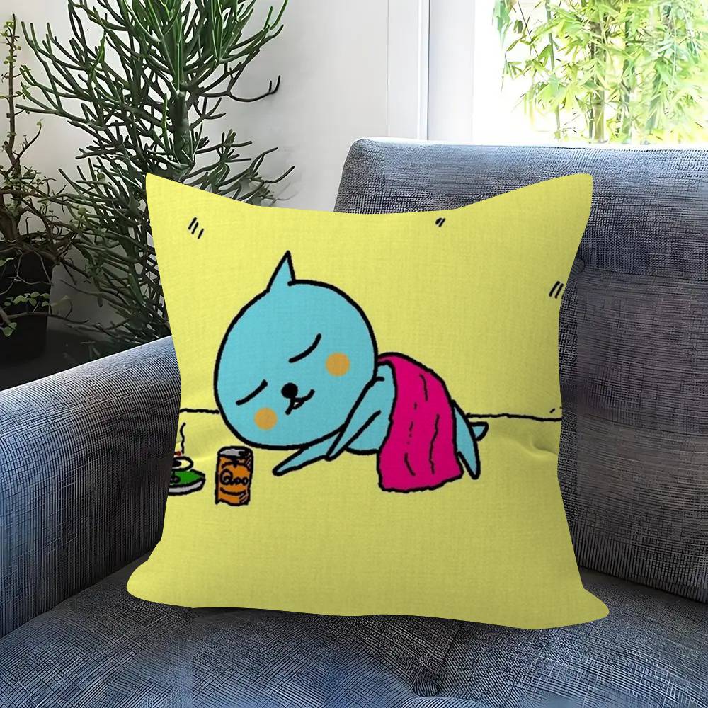Cartoon Anime BBonobono Pillow Cushion Cover Pillowcase Living Room Sofa Home Decor Customized