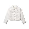 New MLB Denim Jackets Unisex Ivory White 31DKW1111-50I