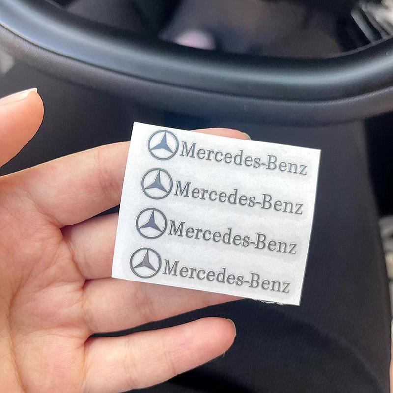 EVW5 2025 Hot Car Logo Stickers Metal emblem Accessories For Mercedes Benz AMG W206 W204 W205 W212 W213 W221 W222 W223 W251 W464 W240