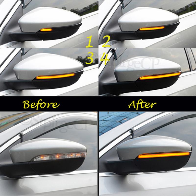 High Quality Dynamic LED Side Rearview Mirror Turn Signal Light Indicator For Volkswagen VW Jetta 2011 2012 2013 2014