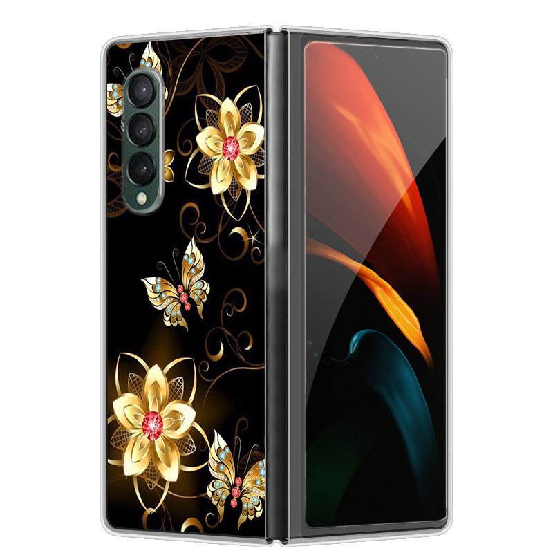 Чехол для Samsung Z Fold 5 Милый Модный Жесткий Прозрачный Чехол для Телефона для Samsung Galaxy Z Fold5 5G ZFold 4 6 5G Защитный Чехол ZFold6