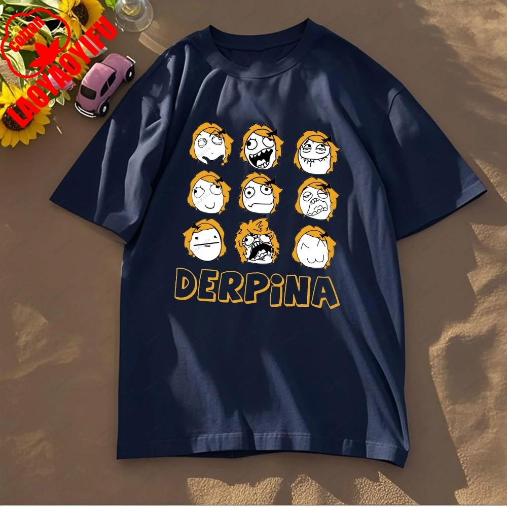 Rage Comic Trollfac Printed T Shirts Funny Anime Pure Cotton Top Tees Men Summer Short Sleeves T Shirt O Neck Fashion Tshirt