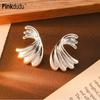 Flower Zinc Alloy Earrings Casual Exaggerated Fashion Leaf Stud Earrings Women Jewelry PD2236
