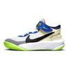 Team Hustle D10 FlyEase GS Белые разноцветные детские кроссовки Laser-Orange Black FB1395-101